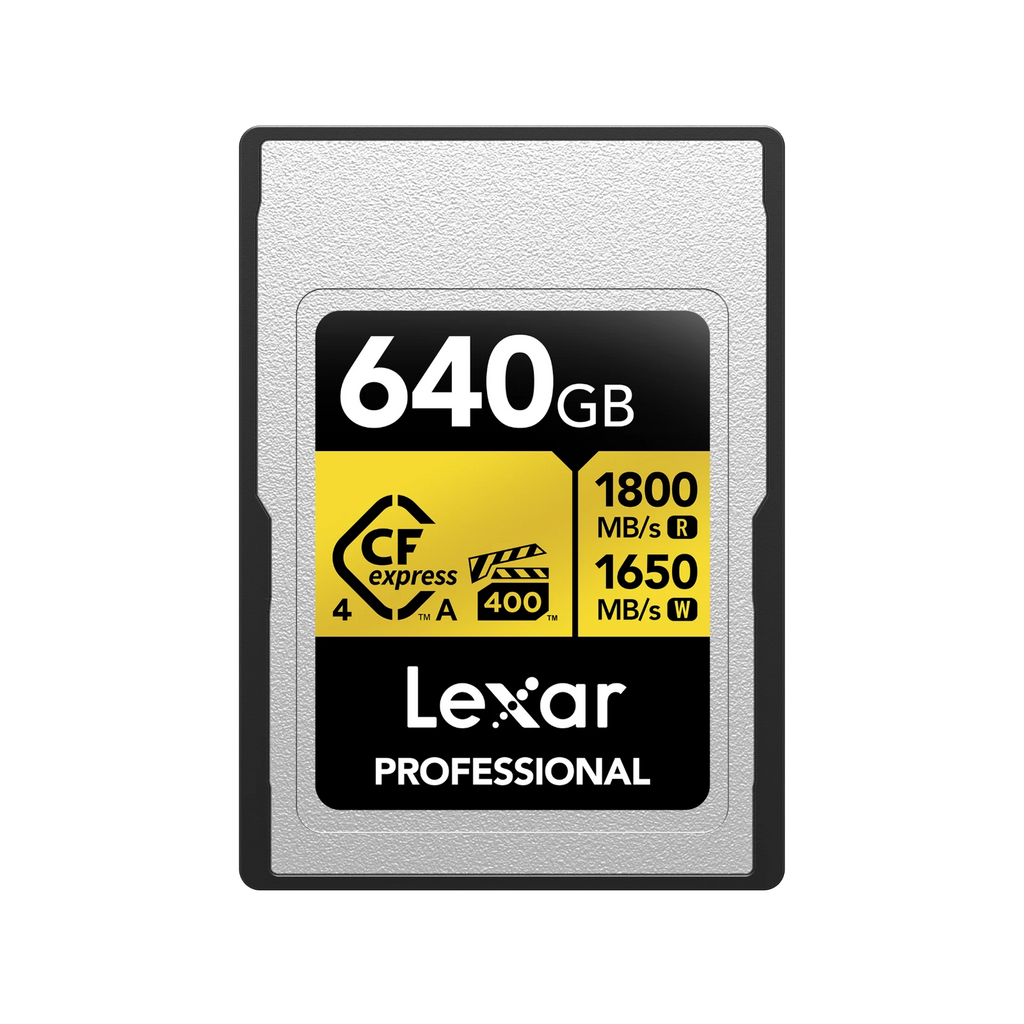 Lexar 640GB CFExpress 4.0 Type A Professional Gold Card