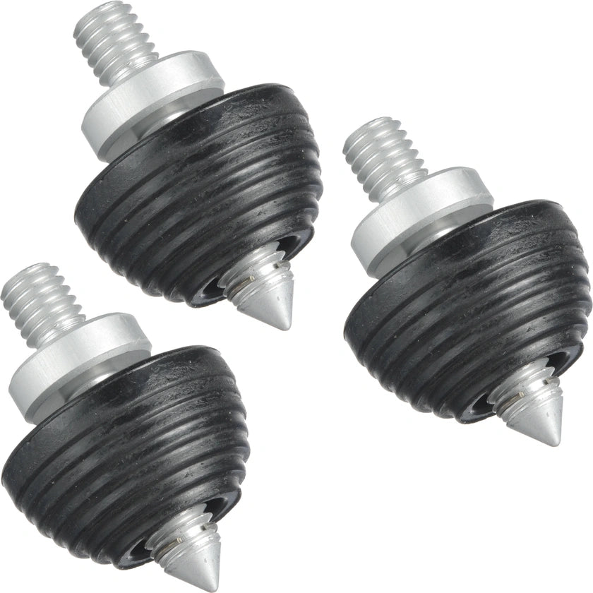 Gitzo Foot Retractable Rubber & Spike Feet - 3/8'' Thread (3 Piece)