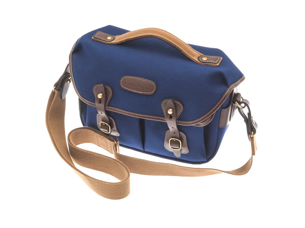 Billingham Hadley Small Pro Camera Bag - Navy Canvas / Chocolate Leather