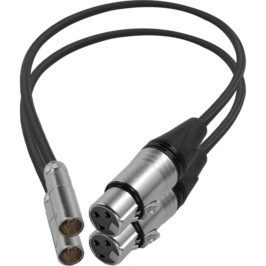 Kondor Blue Mini-XLR Male to XLR Female Audio Cable for Canon C70 & BMPCC 6K/4K (Blue, 2-Pack)
