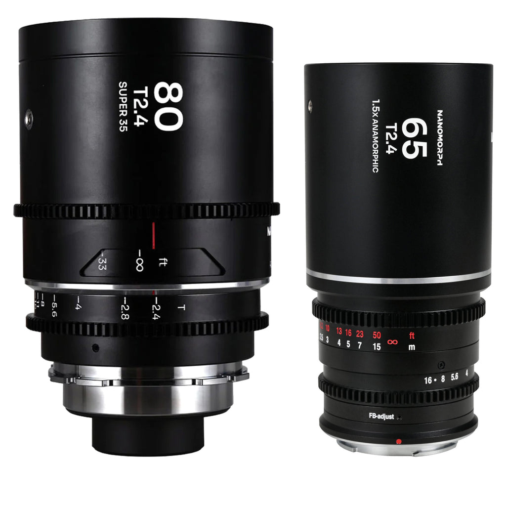 Laowa Nanomorph S35 Anamorphic Prime 2-Lens Bundle (Leica L, Silver Flare)