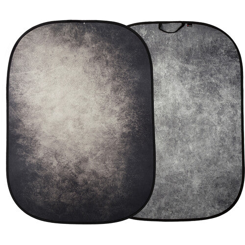 Manfrotto Vintage Collapsible Background 1.5m x 2.1m (Smoke/Concrete)