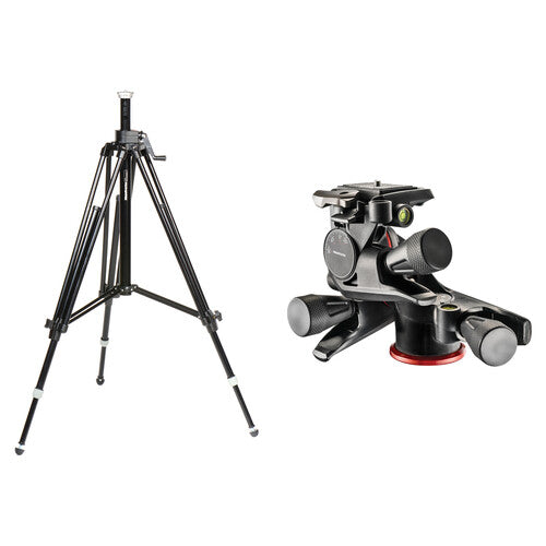 Manfrotto 028B Triman Camera Tripod + XPRO 3-Way Geared Head