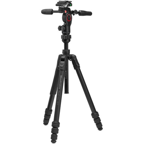 Manfrotto Befree GT PRO Aluminium 4-Section Travel Tripod + Befree 3-Way Head