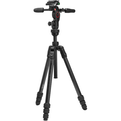 Manfrotto Befree GT PRO Carbon Fiber 4-Section Travel Tripod + Befree 3-Way Head