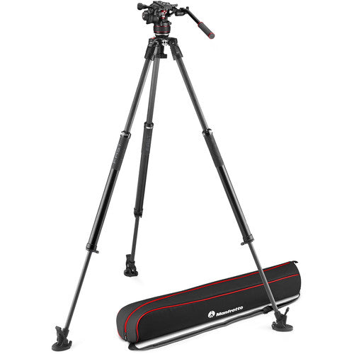 Manfrotto 635 FAST Carbon Fibre Tripod + Nitrotech 608 Video Fluid Head