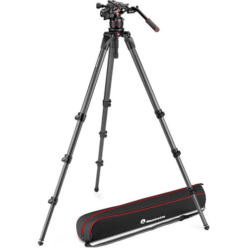 Manfrotto 536 Carbon Fibre Tripod + Nitrotech 612 Fluid Video Head