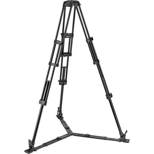 Manfrotto Aluminium Twin Leg Video Tripod with Ground Spreader 100/75mm