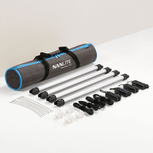 Nanlite PavoTube II 15C RGBWW 2ft LED Tube 4 Light Kit
