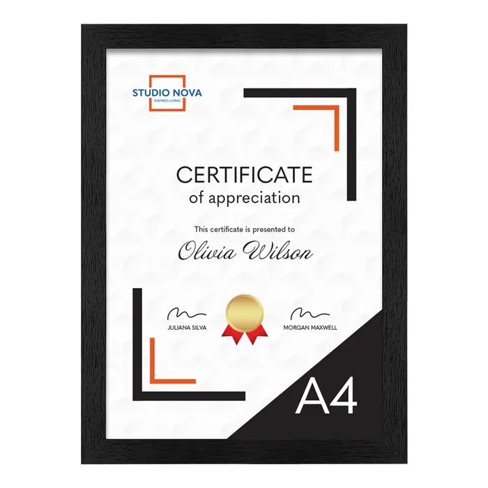 Profile Home Basics Black A4 Photo Frame
