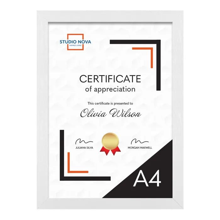 Profile Home Basics White A4 Photo Frame