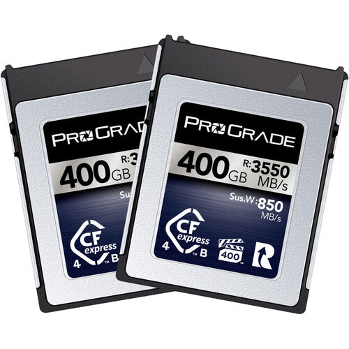 ProGrade Digital CFexpress VPG 400 Type B 4.0 Memory Card (Iridium) - Twin Pack
