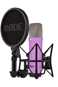 RODE NT1 Signature Series Large-Diaphragm Condenser Microphone (Purple)