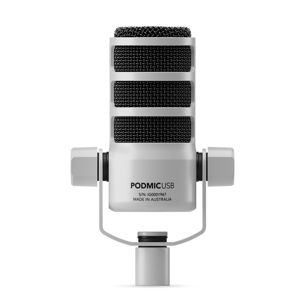 Rode Podmic USB Dynamic Podcasting Microphone (White)
