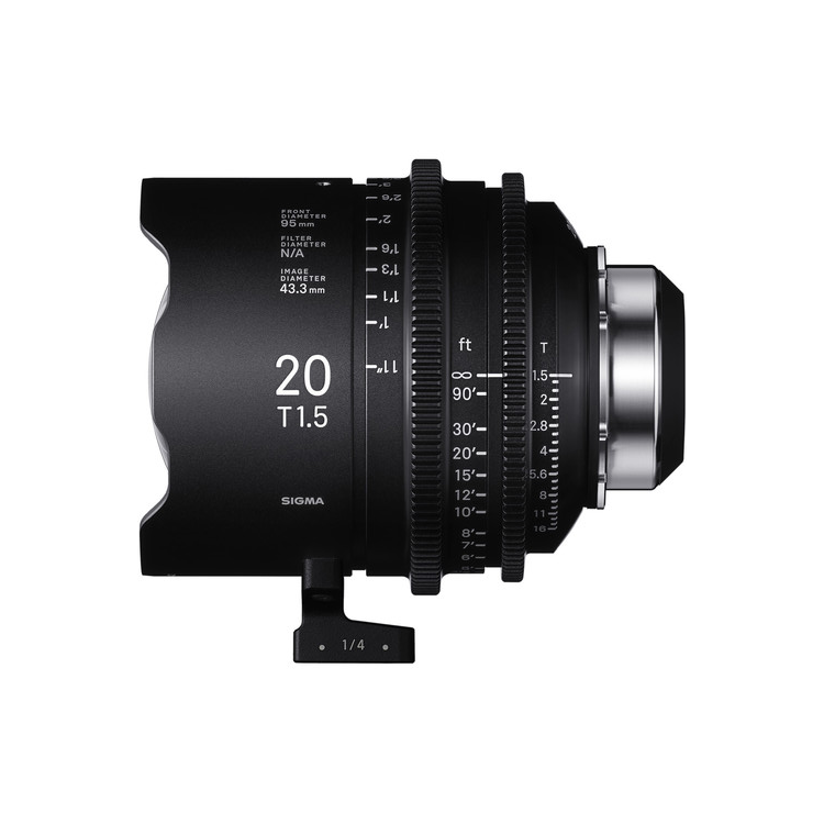 Sigma 20mm T1.5 Cine Lens - PL Mount + i-Technology
