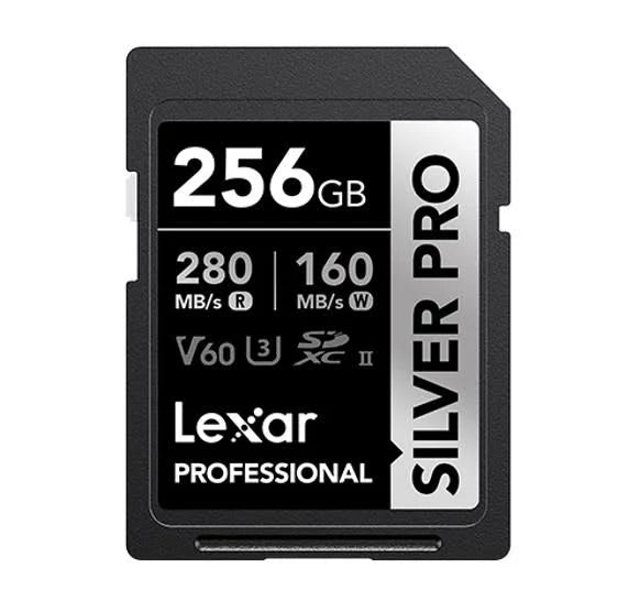Lexar 256GB UHS-II V60 Silver Card Professional
