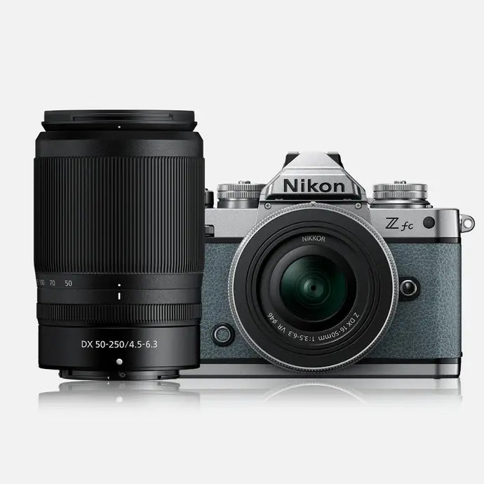 Nikon Zfc + NIKKOR Z DX 16-50mm & DX 50-250mm Lenses - Chalk Blue