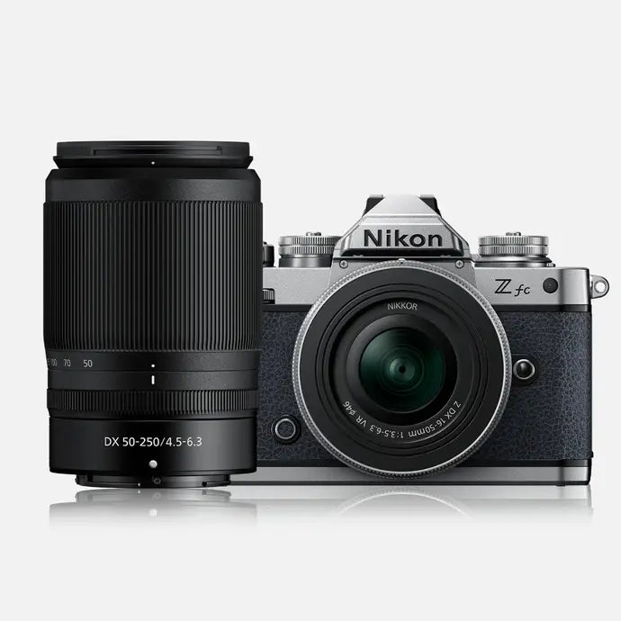 Nikon Zfc + NIKKOR Z DX 16-50mm & DX 50-250mm Lenses - Chalk Blue