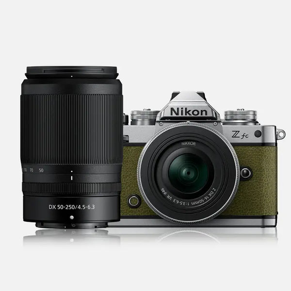 Nikon Zfc + NIKKOR Z DX 16-50mm & DX 50-250mm Lenses - Walnut Brown
