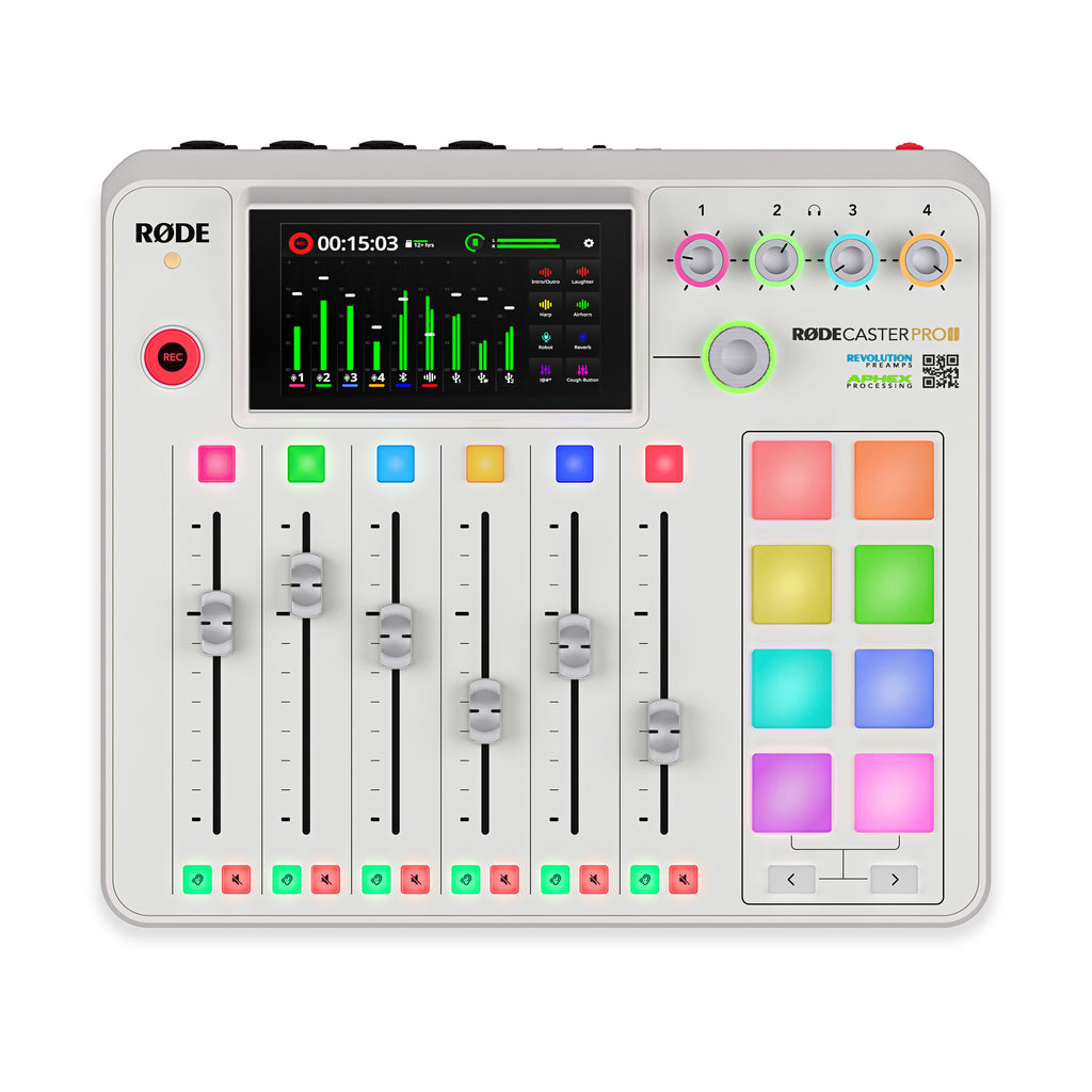 Rode RODECaster Pro II Integrated Podcast Production Console (White)