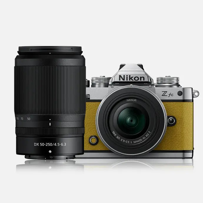 Nikon Zfc + NIKKOR Z DX 16-50mm & DX 50-250mm Lenses - Mustard Yellow