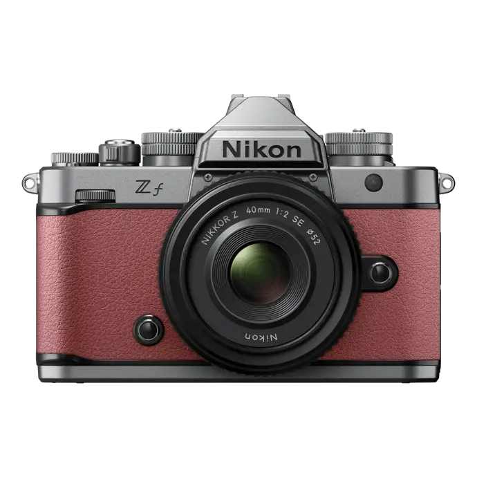 Nikon Zf Mirrorless Digital Silver Camera Mauve Pink with Nikkor Z 40mm f/2 (SE) Lens