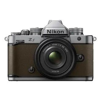 Nikon Z f Mirrorless Digital Silver Camera Sepia Brown with Nikkor Z 40mm f2 (SE) Lens