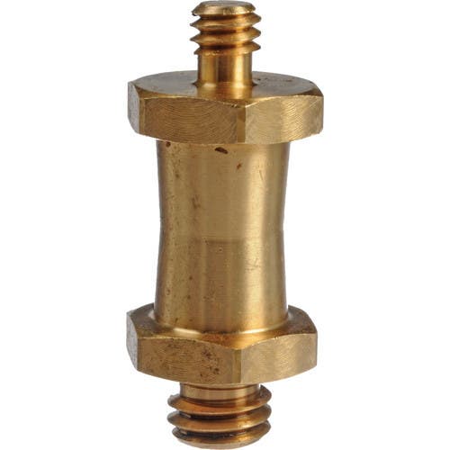 Manfrotto 037 Reversible Short Stud with 3/8in & 1/4in-20 Threads (Brass)