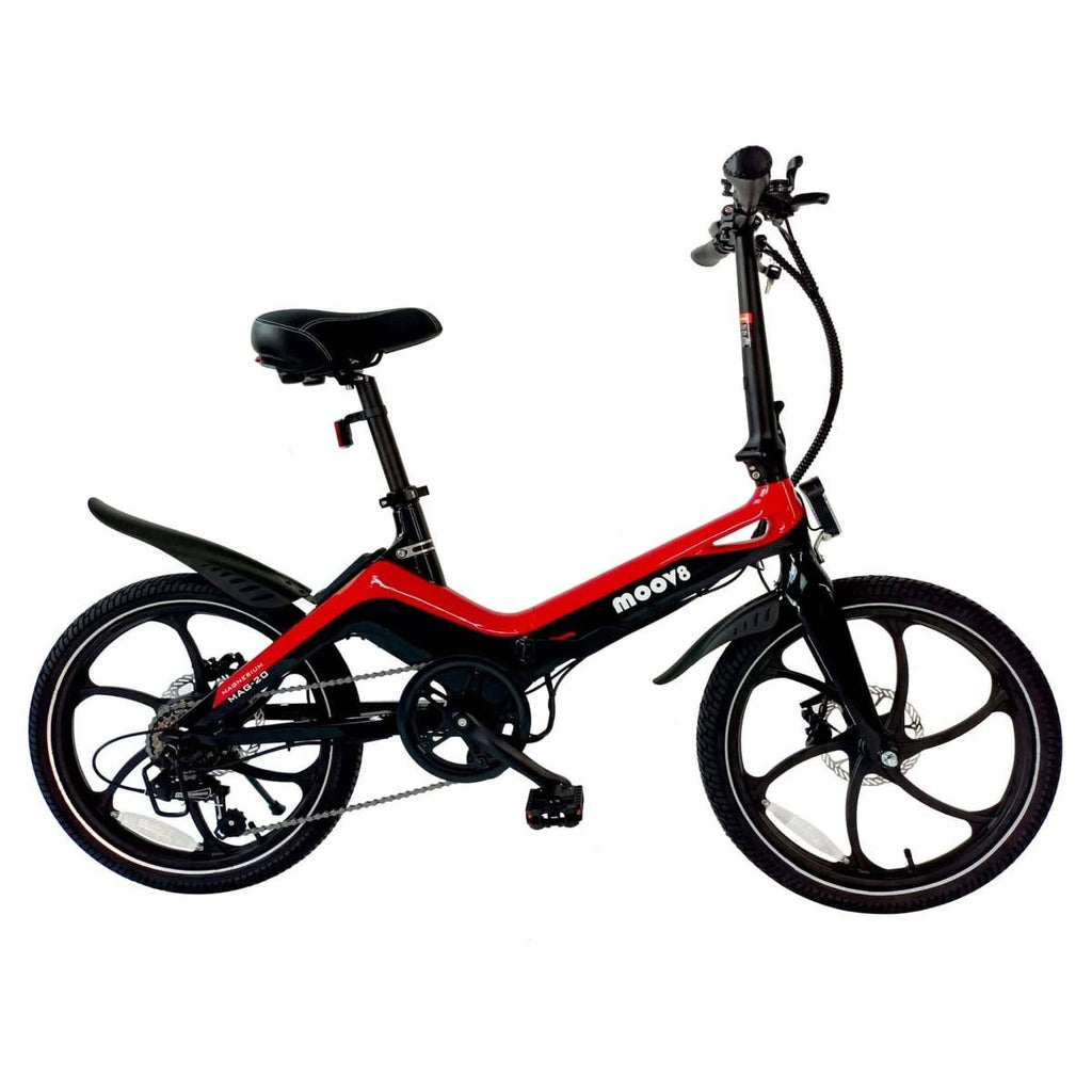 Moov8 MAG-20 Light Magnesium E-Bike Red & Black