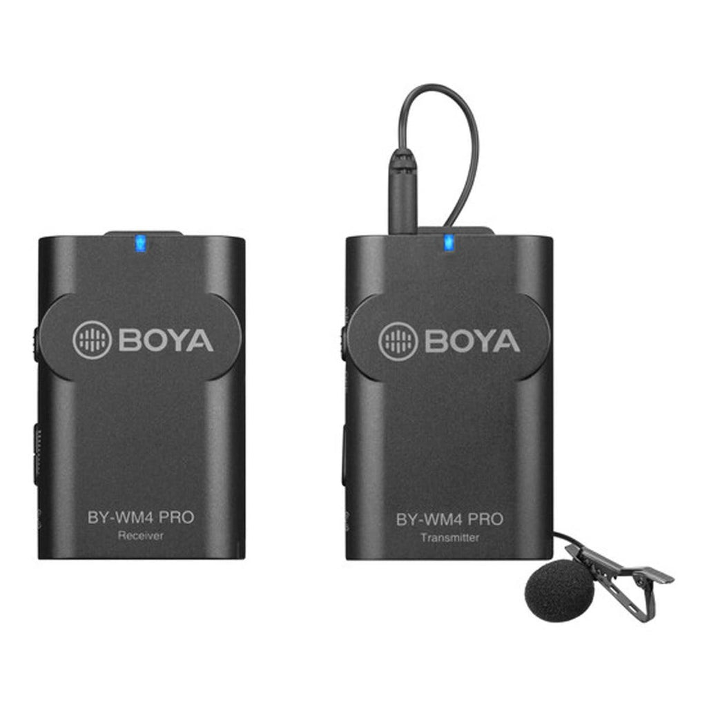 BOYA BY-WM4 PRO Digital Camera-Mount Wireless Omni Lavalier Microphone System (2.4 GHz)