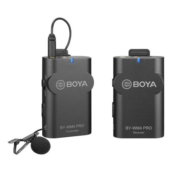 BOYA BY-WM4 PRO Digital Camera-Mount Wireless Omni Lavalier Microphone System (2.4 GHz)