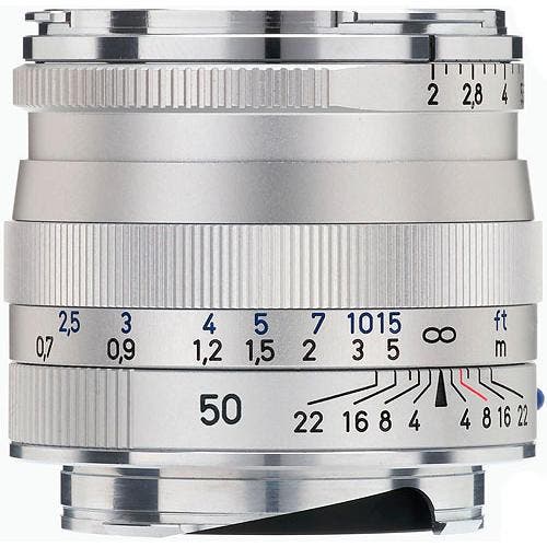 ZEISS Planar T* 50mm f/2 ZM Lens (Silver)