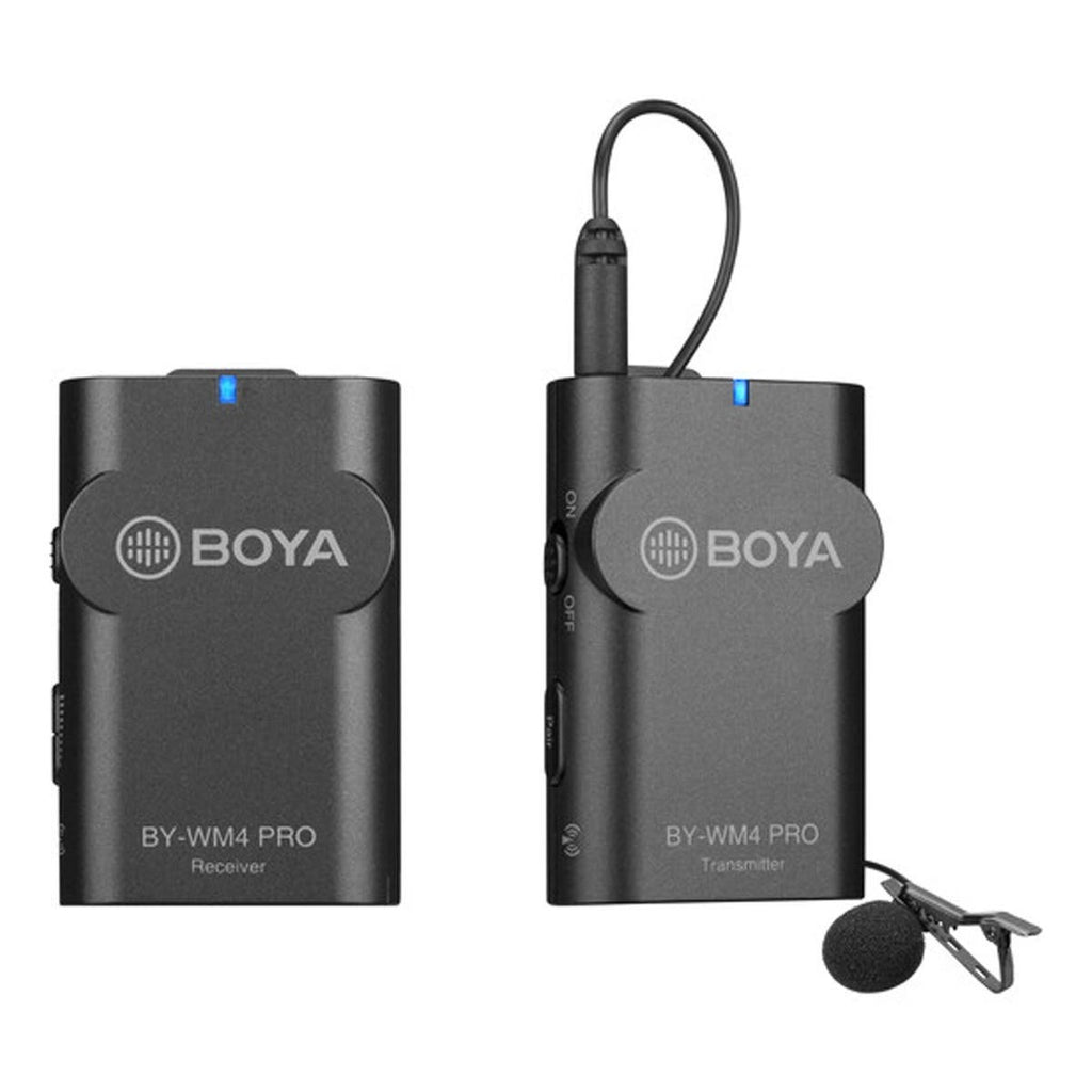 BOYA BY-WM4 PRO Digital Camera-Mount Wireless Omni Lavalier Microphone System (2.4 GHz)