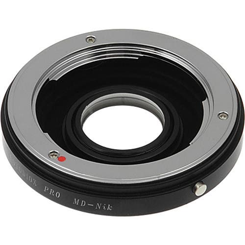 FotodioX Pro Lens Mount Adapter for Minolta MD Lens to Nikon F Mount Camera