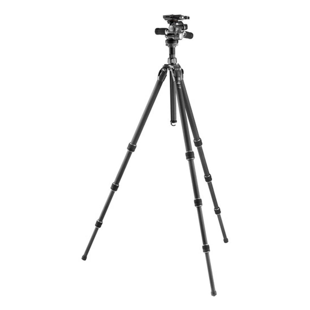 Gitzo GT2542 Mountaineer Series 2 Carbon Fiber Tripod with GHF3W 3-Way Fluid Head Kit