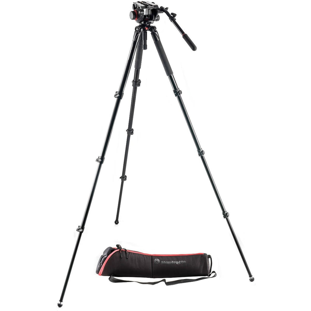 Manfrotto 504HD Fluid Head & MVT535AQ Aluminum Video Tripod Kit