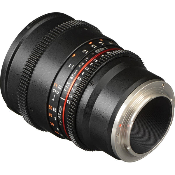 Samyang 85mm T1.5 VDSLRII Cine Lens for Sony E-Mount