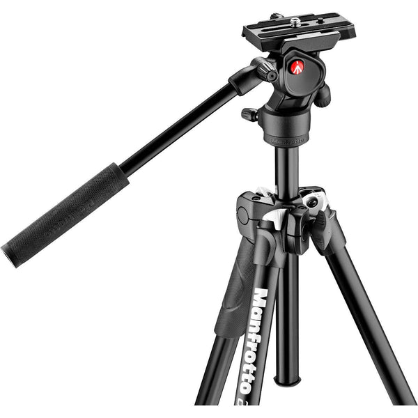 Manfrotto 290 Light 2-Stage Aluminum Tripod with Befree Live Fluid Video Head Kit (MK290LTA3-V)