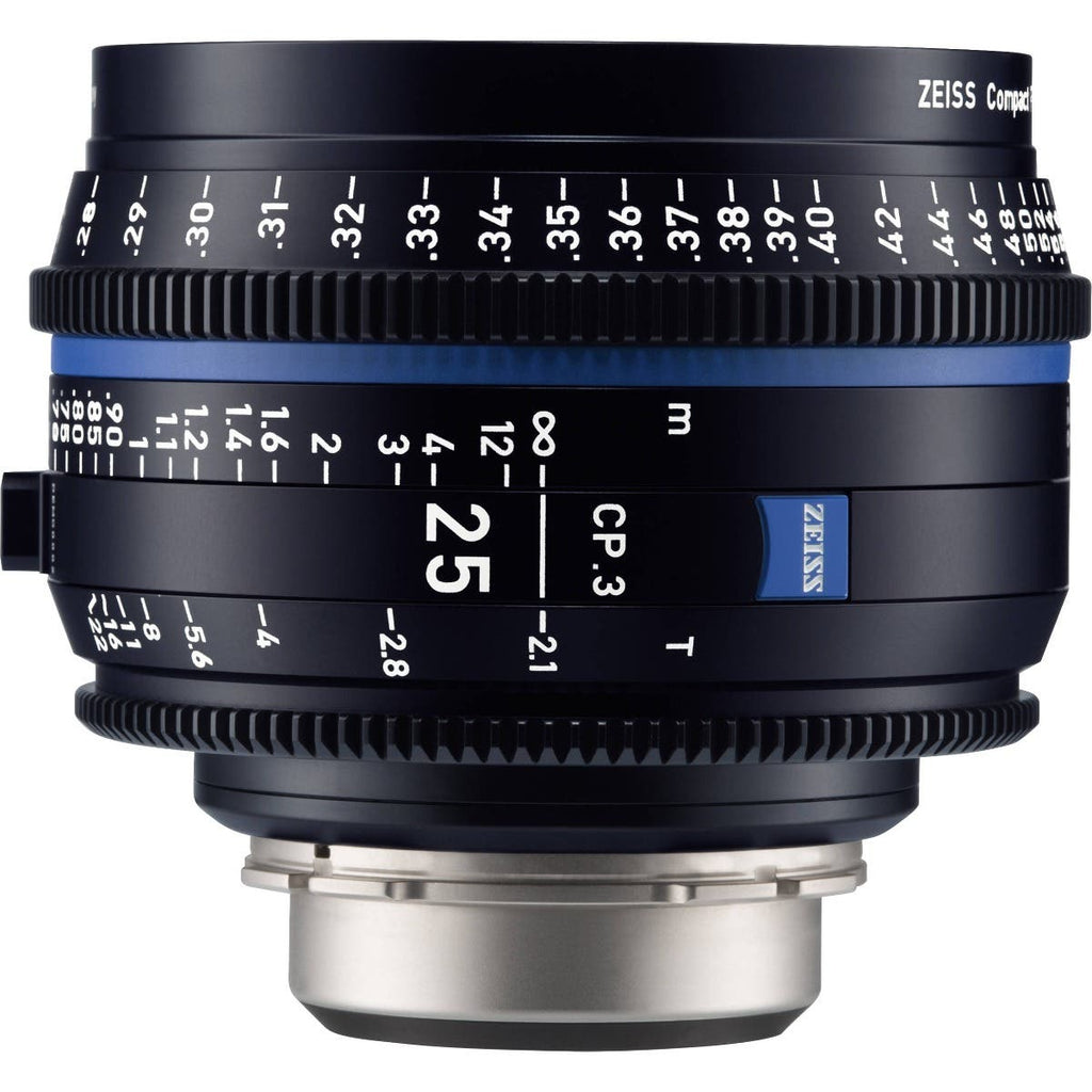 ZEISS CP.3 25mm T2.1 Compact Prime Lens (Canon EF Mount, Feet)