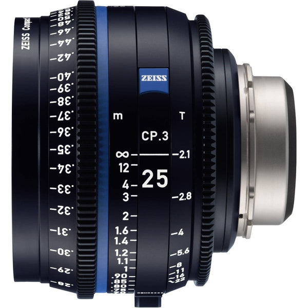 ZEISS CP.3 25mm T2.1 Compact Prime Lens (Canon EF Mount, Feet)