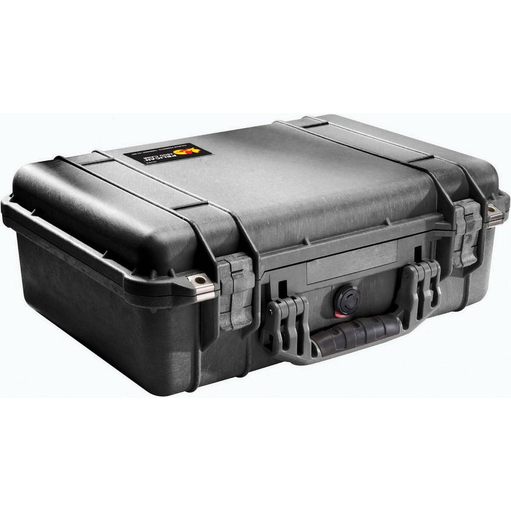 Pelican 1504 Waterproof 1500 Case with Yellow and Black Divider Set (Black)