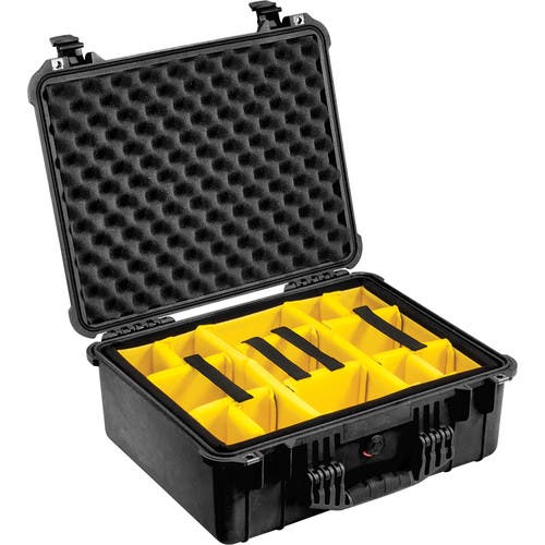 Pelican 1550 Case With Dividers (Black)