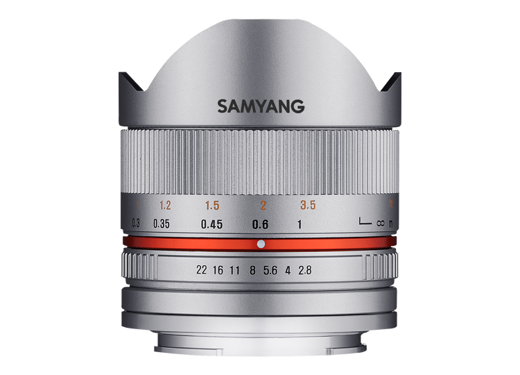 Samyang 8mm f/2.8 Fisheye II Lens for Sony E Mount (Silver)