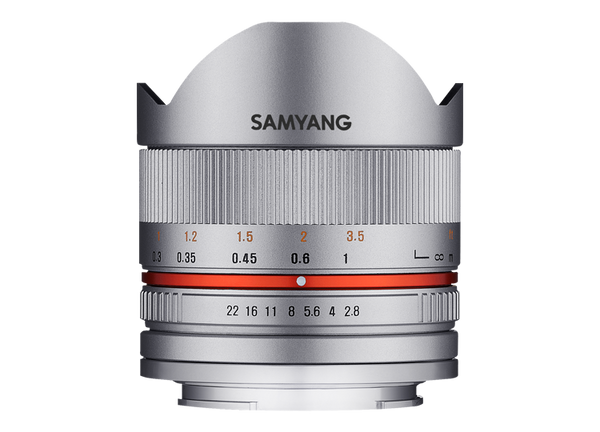 Samyang 8mm f/2.8 Fisheye II Lens for Sony E Mount (Silver)