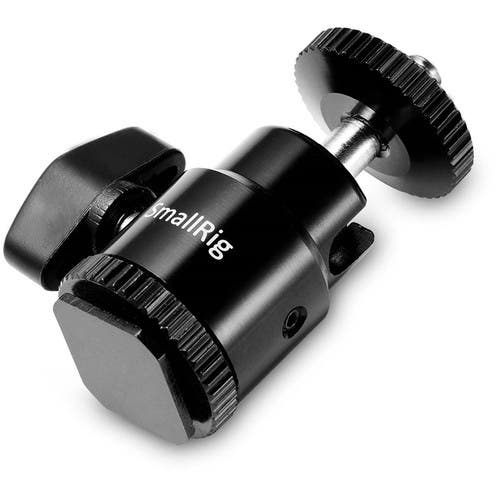 SmallRig Cold Shoe to 1/4inch Threaded Adapter (Black)