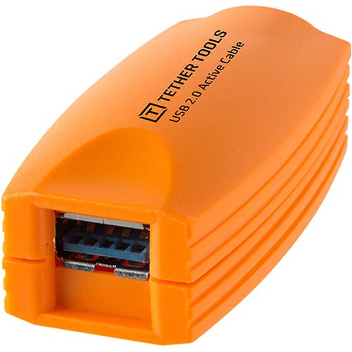 Tether Tools TetherPro USB 2.0 Active Extension Cable (16', Orange)