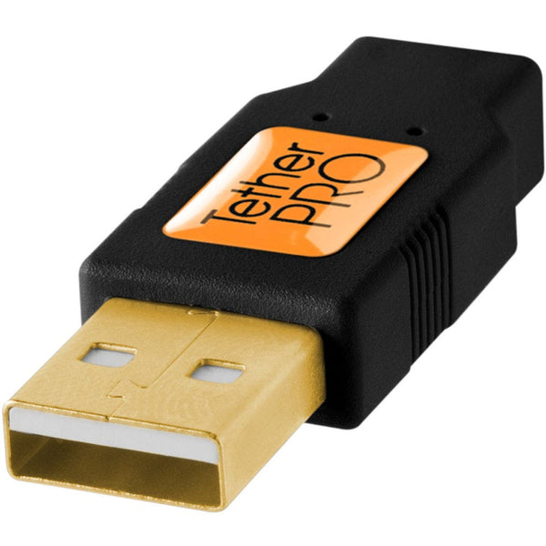 Tether Tools Tether Pro USB 2.0 Type A to Mini-B 4.6 Metre Cable (Black)