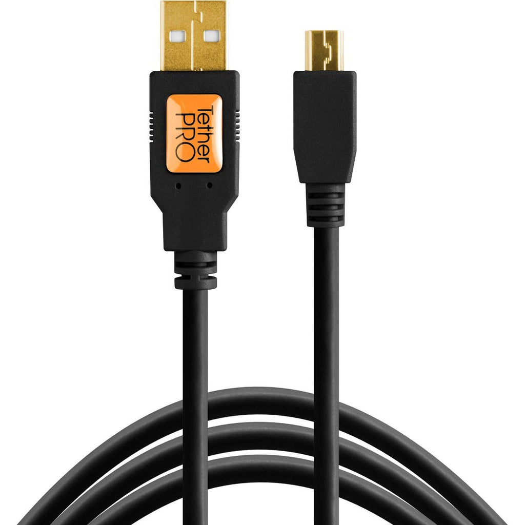 Tether Tools Tether Pro USB 2.0 Type A to Mini-B 4.6 Metre Cable (Black)