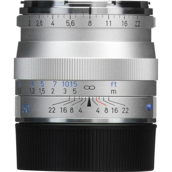 ZEISS Planar T* 50mm f/2 ZM Lens (Silver)