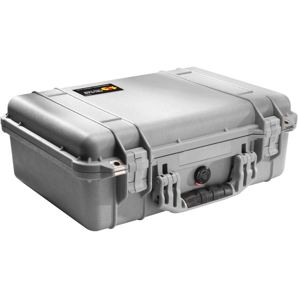 Pelican 1500 Case with Foam (Silver)